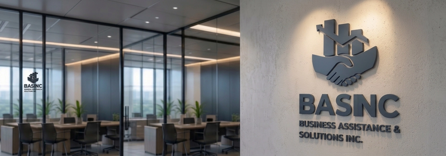 BASINC Office Wall Logo